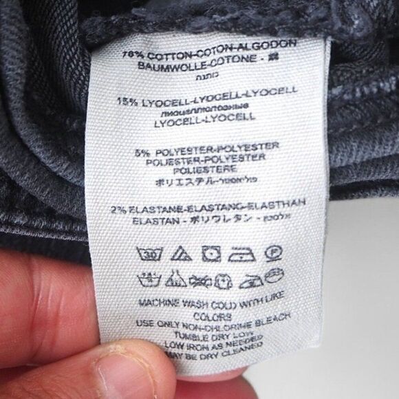 Free People High Rise Distressed Black Skinny Jeans Women's 27 - Picture 4 of 11